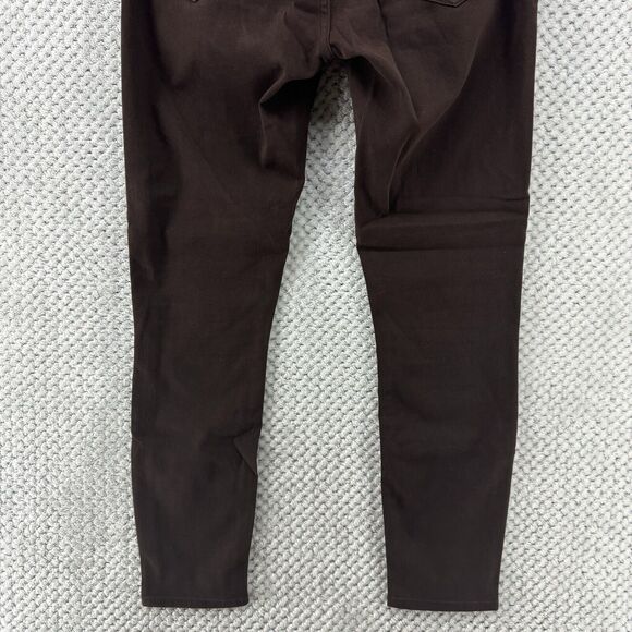 FRAME Pants Women 27 Brown Le High Skinny Crop Mid Rise Soft Stretchy 5 Pockets - Picture 8 of 16